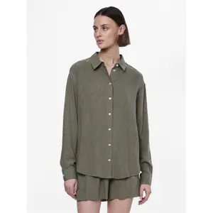 Camisa de manga larga mujer Pieces Vinsty Noos BC image-1