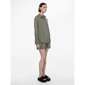 Camisa de manga larga mujer Pieces Vinsty Noos BC image-4