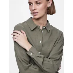 Camisa de manga larga mujer Pieces Vinsty Noos BC image-5
