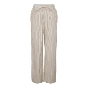 Pantalones de rayas sueltos de mujer Pieces Sally HW image-0