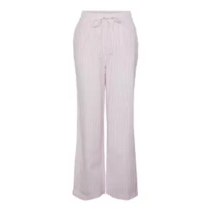 Pantalones de rayas sueltos de mujer Pieces Sally HW image-0