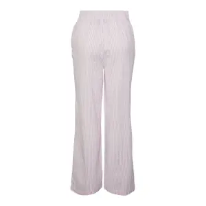 Pantalones de rayas sueltos de mujer Pieces Sally HW image-1