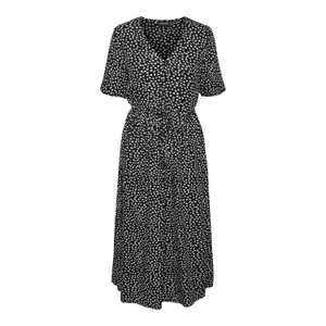 Robe midi à cordon femme Pieces Tala Noos BC image-0