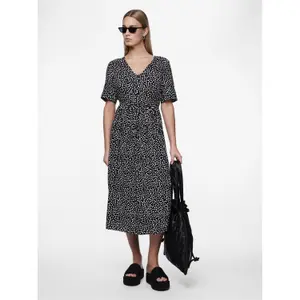 Robe midi à cordon femme Pieces Tala Noos BC image-2