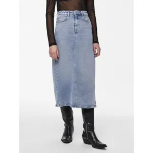 Jupe en jean femme Pieces Bella image-1