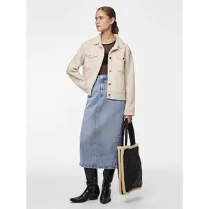 Jupe en jean femme Pieces Bella image-3