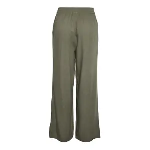 Pantaloni dritti a vita alta donna Pieces Pia image-1