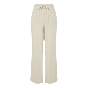 Pantaloni dritti a vita alta donna Pieces Pia image-0