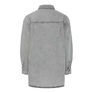 Camisa vaquera de manga larga para mujer Pieces Maisie image-1