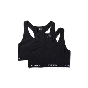 Damen-Sport-BH Pieces Logo (x2) image-0