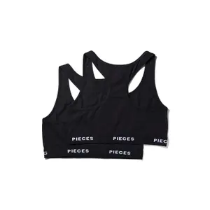 Damen-Sport-BH Pieces Logo (x2) image-1