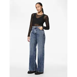 Calças de ganga largas para mulher Pieces Selma image-2