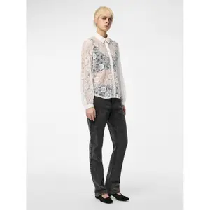 Langarmshirt aus Spitze, Damen Pieces Olline image-3