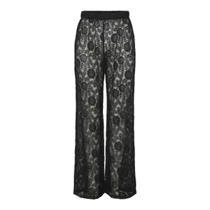 Weite Hose aus Spitze, Damen Pieces Olline image-0