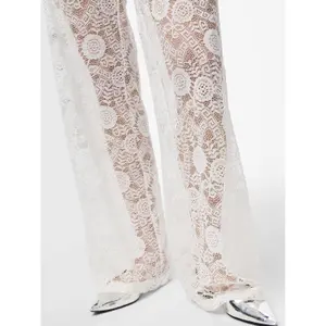 Weite Hose aus Spitze, Damen Pieces Olline image-5