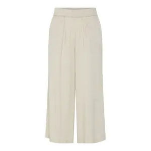 Pantaloni larghi a vita alta donna Pieces Pia image-0