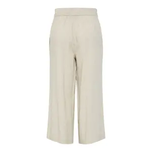 Pantaloni larghi a vita alta donna Pieces Pia image-1