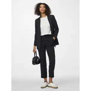 Pantaloni a vita alta da donna Pieces Kamil image-3