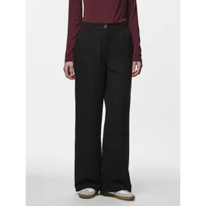Pantaloni larghi a vita alta donna Pieces Kamil image-1