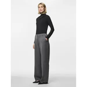 Pantaloni larghi a vita alta donna Pieces Kamil image-4