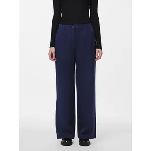 Pantaloni larghi a vita alta donna Pieces Kamil image-1
