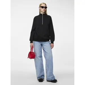 Sweatshirt mit Reißverschluss, Damen Pieces Chilli image-2