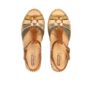 Sandalias de cuña de cuero para mujer Pikolinos Aguadulce image-3