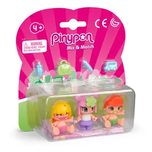 Set of 3 figures with accessories - 2 models Pinypon image-0