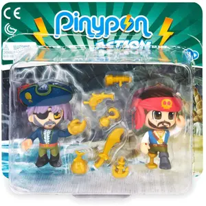 Set of 2 figurines of pirates Pinypon image-0