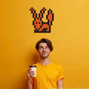 Mosaik-Bausatz Spielzeug Fuchs Haustier Pixel Corner Le petit Prince