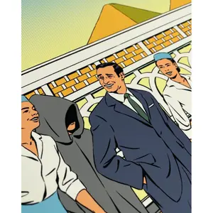 Poster limited edition digigraphie Plakat OSS 117 Le Caire image-1