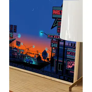 Poster limited edition silkscreen Plakat Paris,Texas Sunset