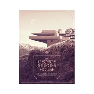 Poster limited edition silkscreen Plakat George Sturges House