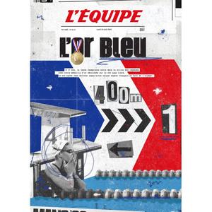 Team photo frame Plakat Manaudou