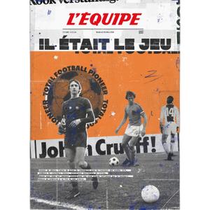 Fotorahmen Plakat L'Equipe - Cruyff