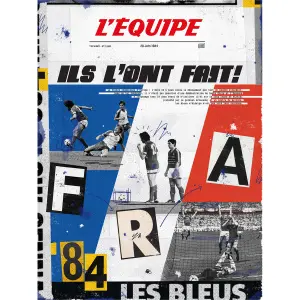 Portafoto per foto Plakat L'Equipe - France 84 image-1