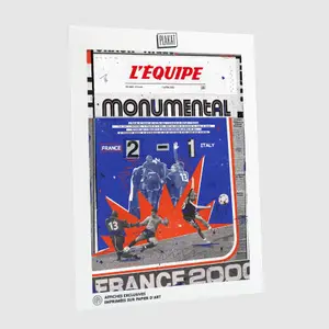 Portafoto per foto Plakat L'Equipe - Euro 2000 image-2