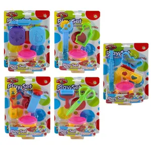 Colored modeling clay box and accessories set Plasticine image-1