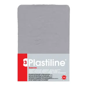 Modelling clay in 55% hardness medium plate Plastiline image-0