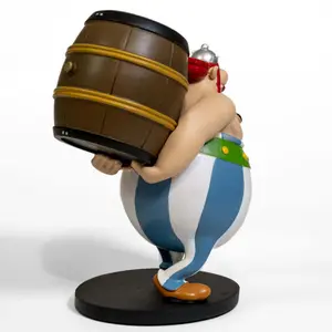 Obelix and his barrel figurine Plastoy image-2
