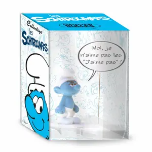 Bubble collection figurine - Grouchy Smurfs Plastoy image-1