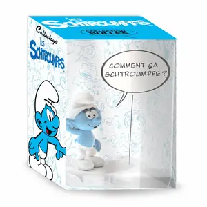 Collection figurine bubble - how to smurfs Plastoy image-1