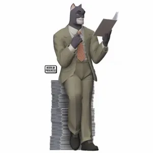 Figurine blacksad Stapel von Alben Plastoy image-0