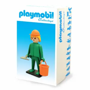Vintage bricklayer figurine Plastoy Playmobil image-2