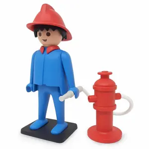 Statuetta vintage del pompiere Plastoy Playmobil image-1