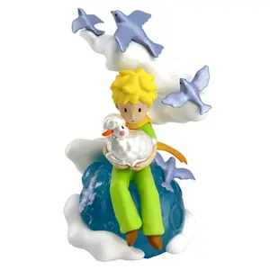 The Little Prince and the Sheep on the Planet figurine Plastoy
