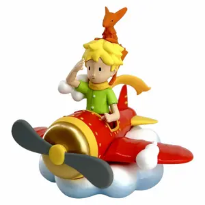O Principezinho e a raposa numa estatueta de avião Plastoy image-1