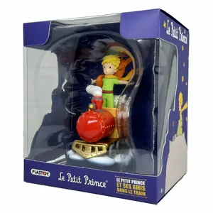 The Little Prince and his friends on the train figurine Plastoy image-2