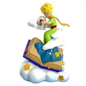 The Little Prince fishing in the clouds figurine Plastoy image-1