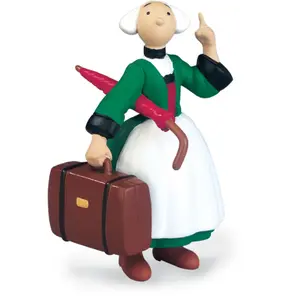Figurine becassine suitcase and umbrella Plastoy image-0